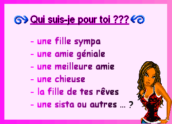 ki suis je ?????